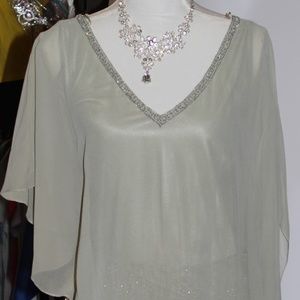 Green Dress Rhinestone Sequins